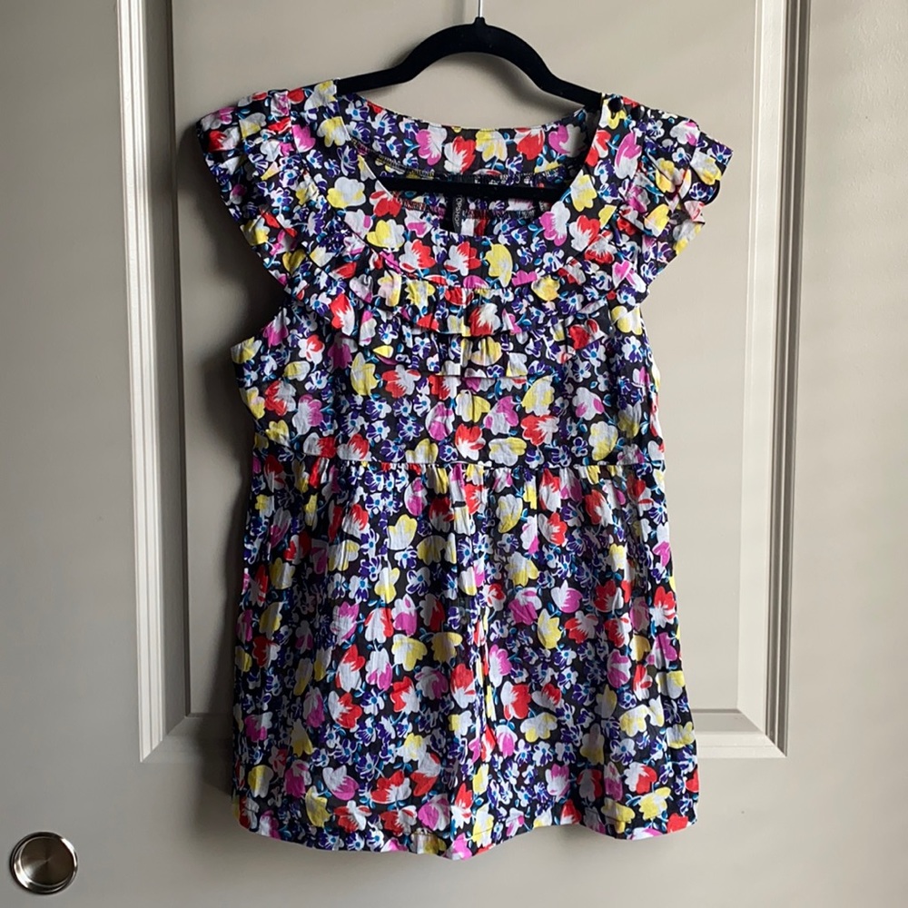 Topshop Floral Blouse